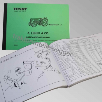 Ersatzteilliste Fendt Favorit 3, 3 S / 150001