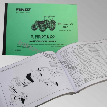 Ersatzteilliste Fendt Farmer 5S, 106 S, FW 268 / 268001