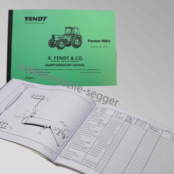 Ersatzteilliste Fendt Farmer 108 S, FW 278 / 278001
