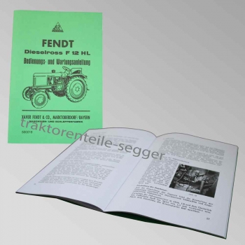 Betriebsanleitung Fendt F 12 HL / 500018