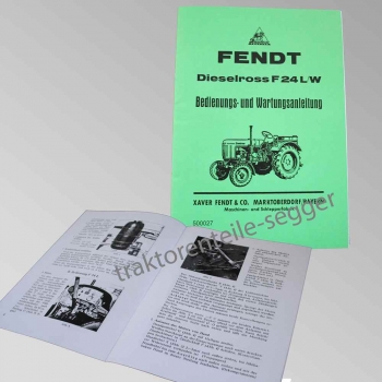 Betriebsanleitung Fendt F 24 L/W / 500027
