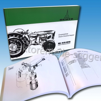 Ersatzteilliste für Deutz D 6005 (Motor: F4L 812 D, Getriebe: TW 55), Ausg. 1/76