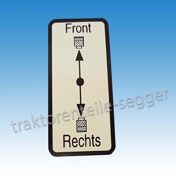 Aufkleber Holder Zapfwelle