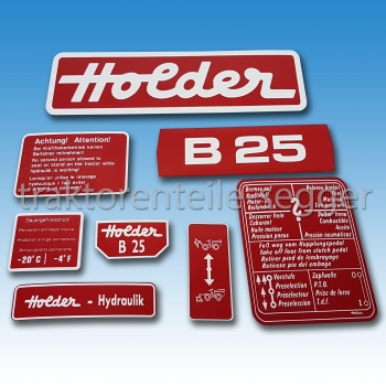 Aufkleber-Satz Holder B 25 8-teilig