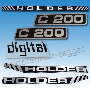 Aufkleber-Satz Holder C 200 Digital