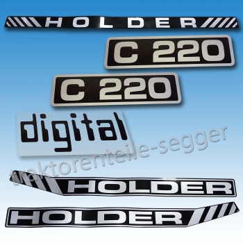 Aufkleber-Satz Holder C 220  Digital