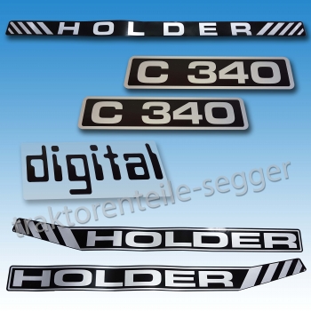 Aufkleber-Satz Holder C 340  Digital
