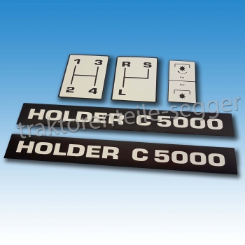 Aufkleber-Satz Holder C 5000 5-teilig