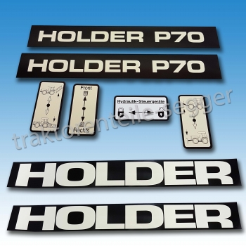 Aufkleber-Satz Holder P 70 8-teilig