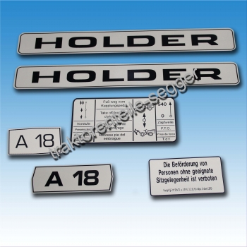 Aufkleber-Satz Holder A 18