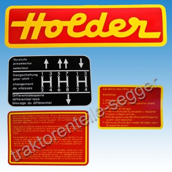 Aufkleber - Satz Holder A 20 A21S 4-teilig