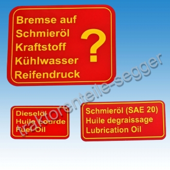 Aufkleber - Satz für Holder B 12