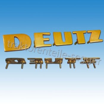 Deutz Haubenschriftzug 06 3006 4006 5006 6006 7006 8006 9006 10006 Messing