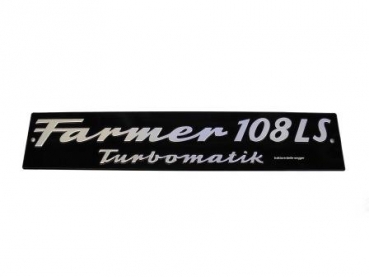 Motorhaubenschild Fendt Farmer 108 LS Turbomatik Schild Traktor Schlepper