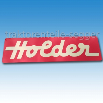 Holder Motorhaubenschild A 12 B 10 B 12 gelb/rot eloxiert groß