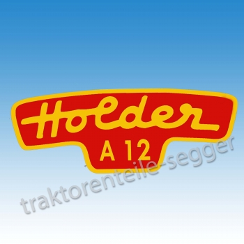 Holder Typenaufkleber für Holder A 12