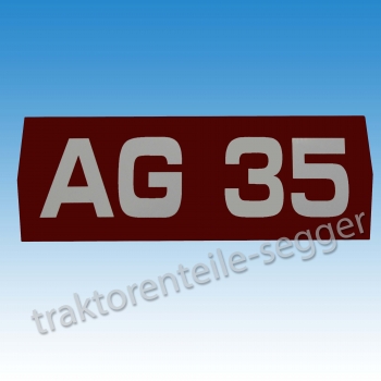 Holder Typenaufkleber für Holder AG 35