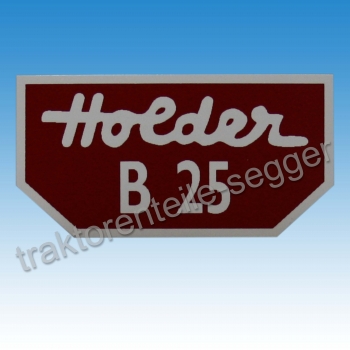 Holder Typenaufkleber für Holder B 25 klein