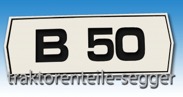 Holder B 50 Typenaufkleber