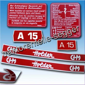 Aufkleber-Satz Holder A 15