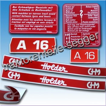 Aufkleber-Satz Holder A 16