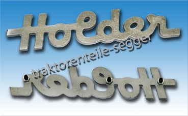 Haubenschriftzug Holder Motorhaube