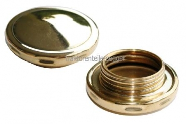 Kühlerdeckel Messing 48 mm Deutz Schlepper Traktor Deckel für Kühler 048