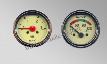 Instrumentensatz Hanomag ab BJ 1960 Öldruckmanometer Fernthermometer