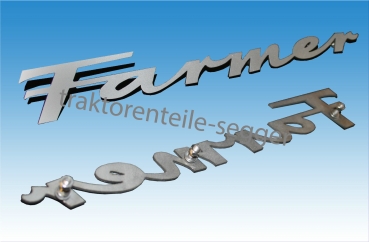 Schriftzug Fendt Farmer 1 2 3 Motorhaube Traktor Schlepper