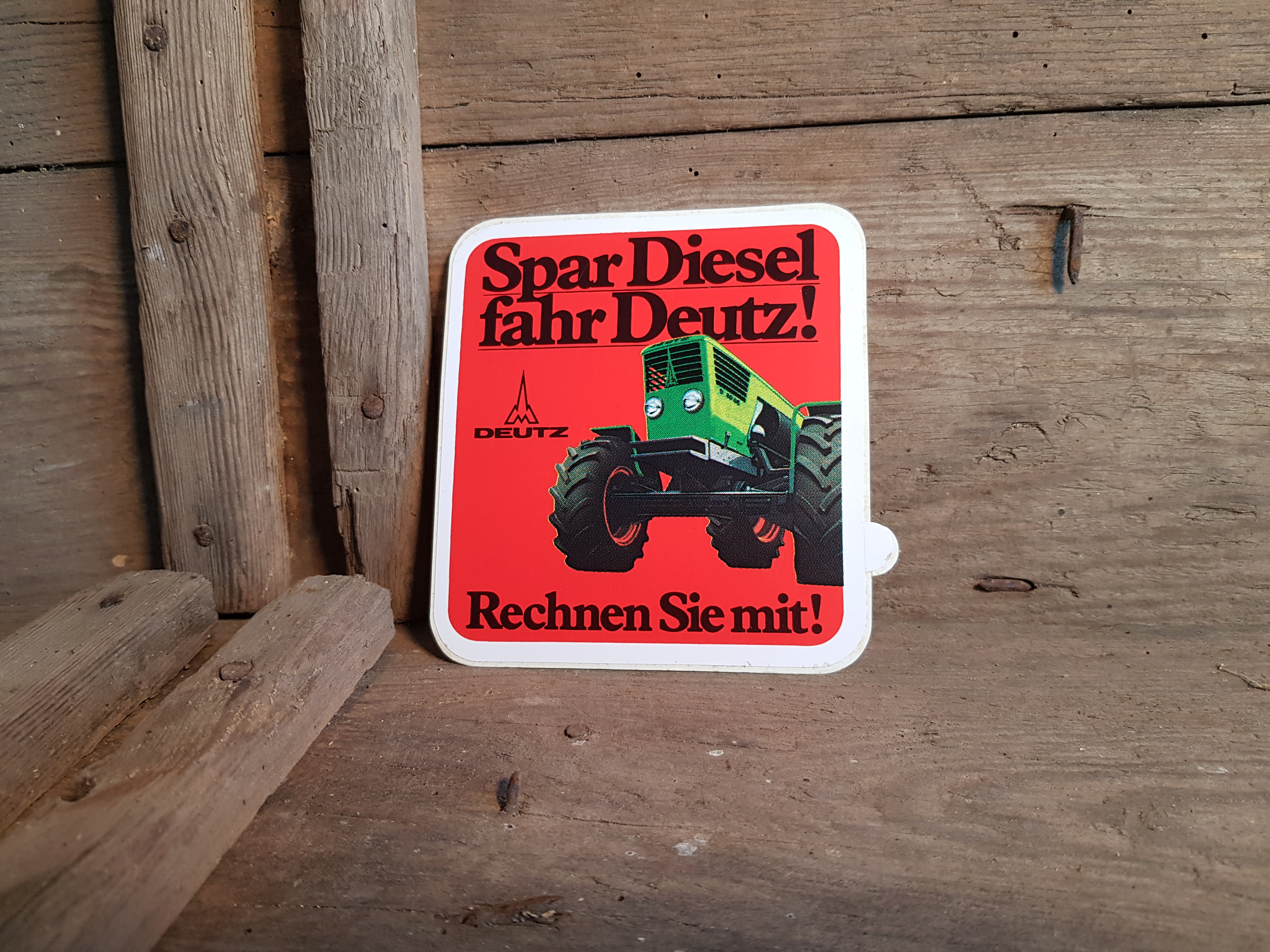 Traktorenteile Segger - Aufkleber Deutz Spar Diesel fahr Deutz Nr. 16