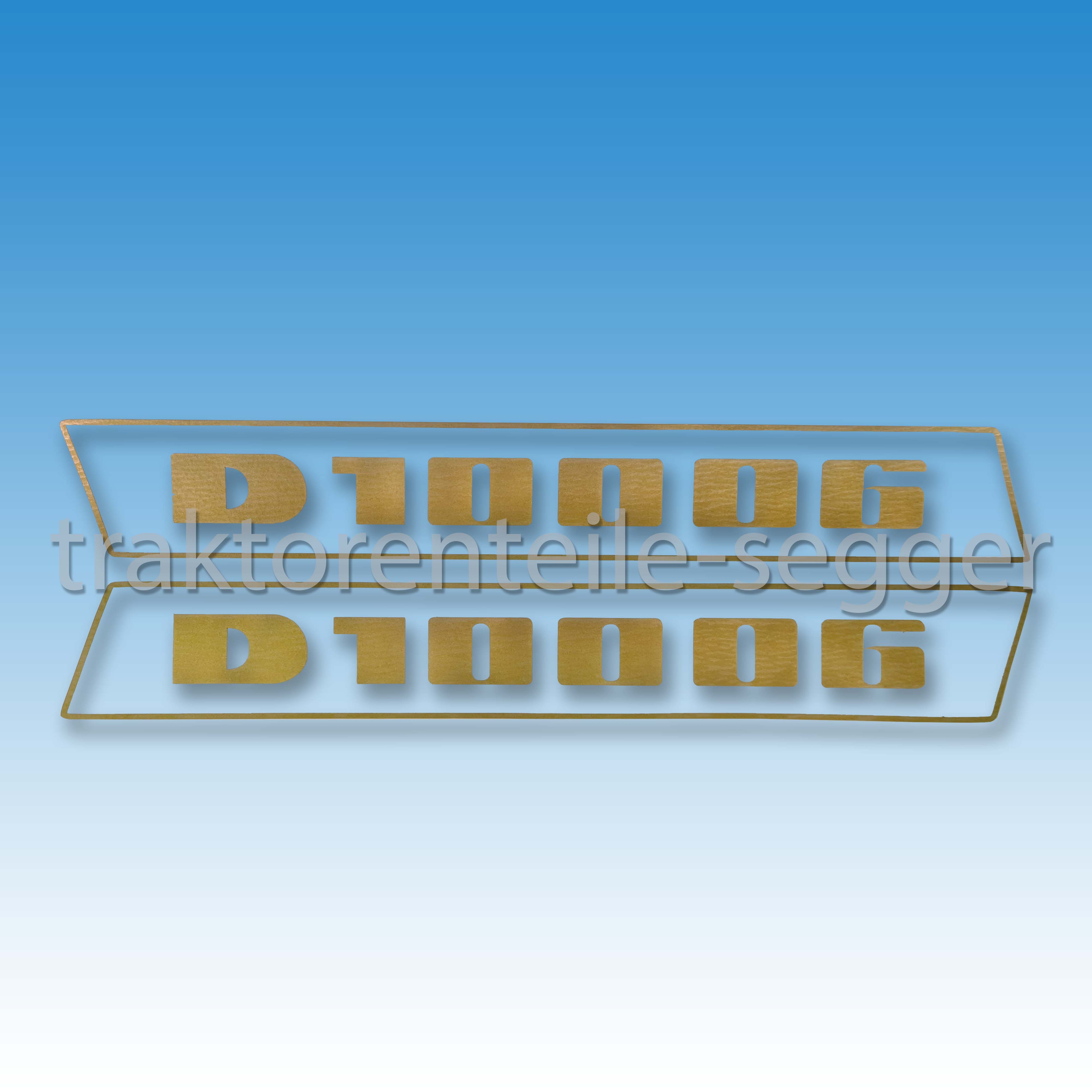 Deutz Aufkleber 10006 Haubenaufkleber Traktor NEU Deutz Aufkleber 10006 Haubenaufkleber Traktor NEU