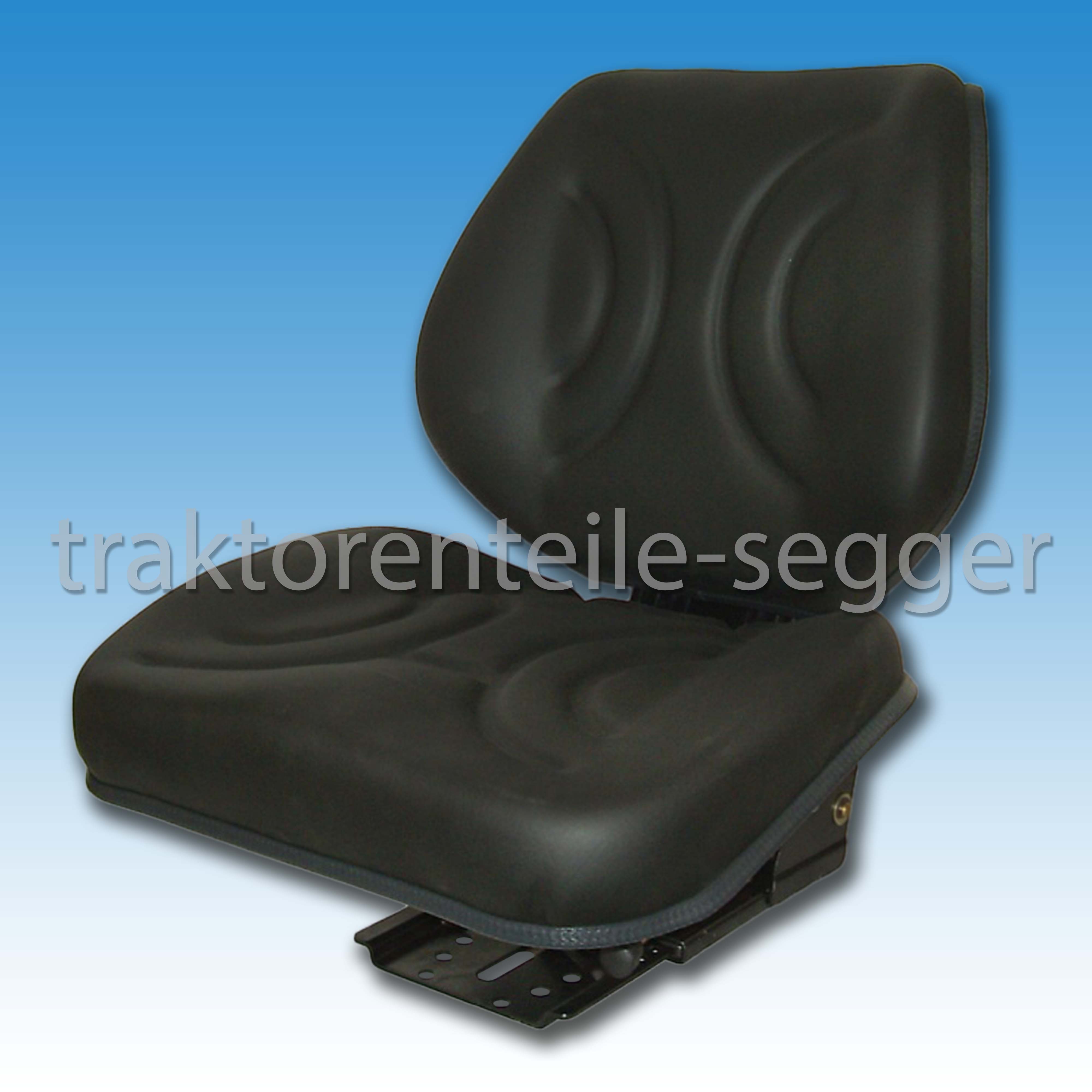 Klappsitz Traktor John Deere Traktorsitz – Schwarzes PVC, Vario-Konsole, Für Schlepper, Von Klara Seats Volvo Sitz