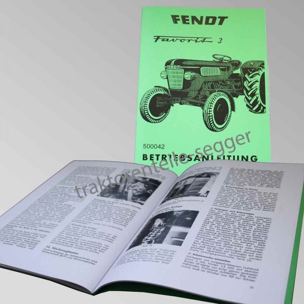 Fendt Betriebsanleitung  Favorit 10S 11S 12S Traktor Schlepper 500045 