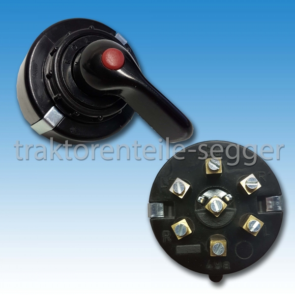 Blinkerschalter Zweikreis 2-Kreis Einbaublinkerschalter elfenbein Traktor Blinkerschalter Zweikreis 2-Kreis Einbaublinkerschalter elfenbein Traktor