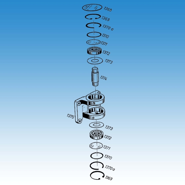 Beilegscheibe für Knickgelenk Holder A 30 A 45 0,5mm