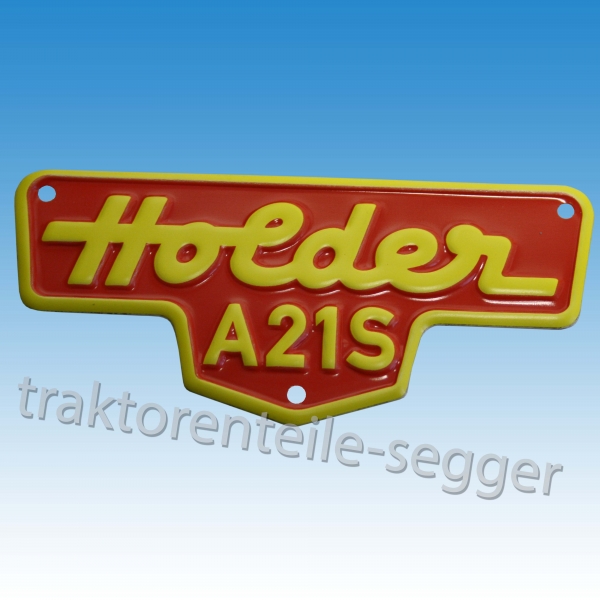 Holder A 21 S Blech Typenschild Schmalspur
