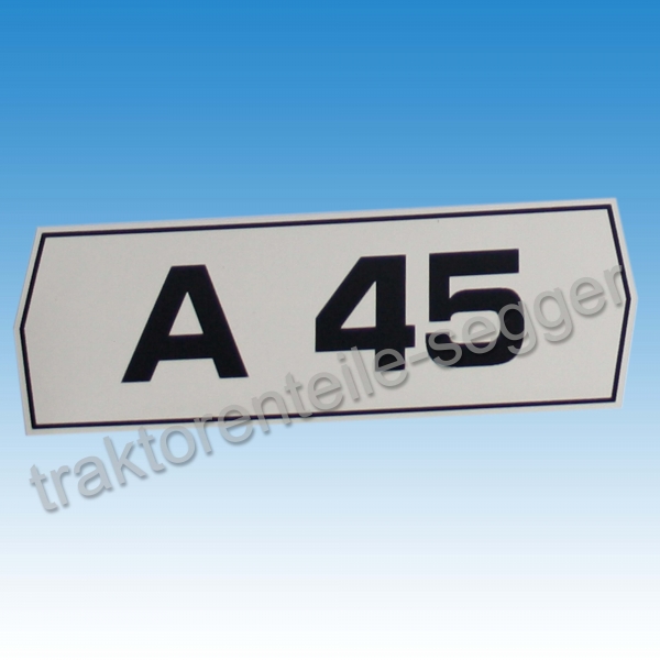 Holder Typenaufkleber A 45