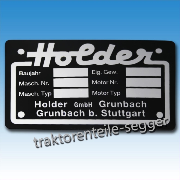 Holder Typenschild klein